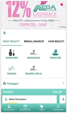 Megacares - Doorstep Beauty Services android App screenshot 4